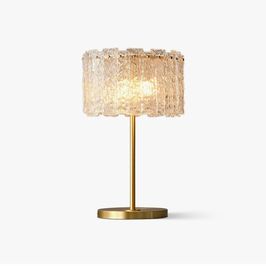 Celestia Glass Brass Table Lamp