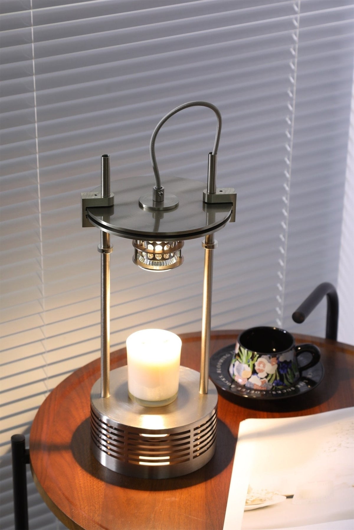 Scentra Steel Wax Melt Table Lamp