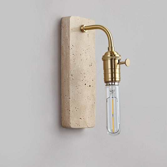 Travira Industrial Stone Wall Sconce