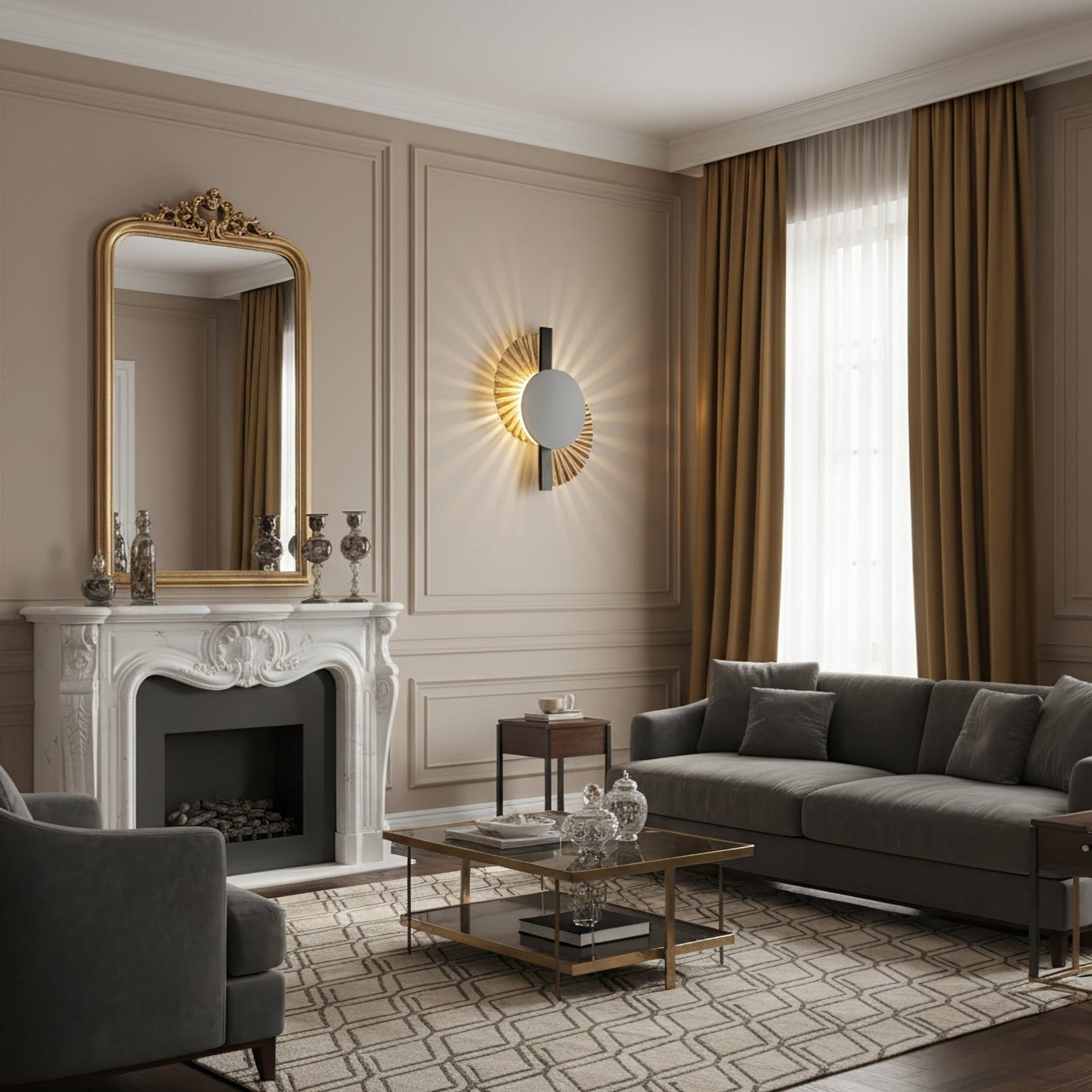 Aureum Fan Accent Wall Light