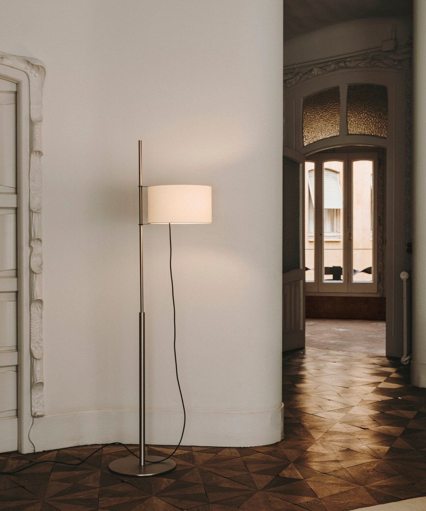Aurex Arc Fabric Floor Lamp