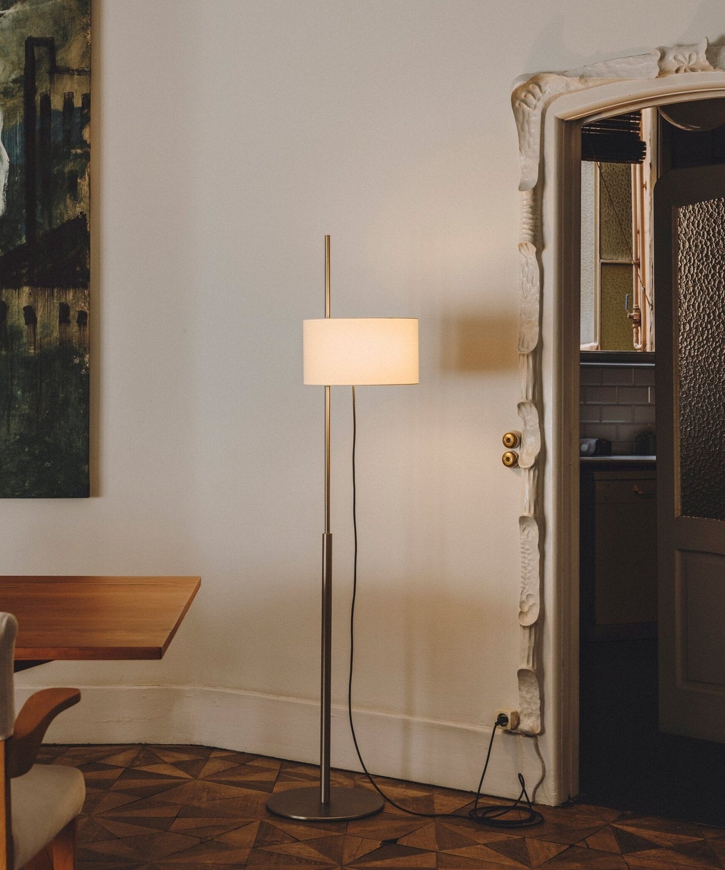 Aurex Arc Fabric Floor Lamp