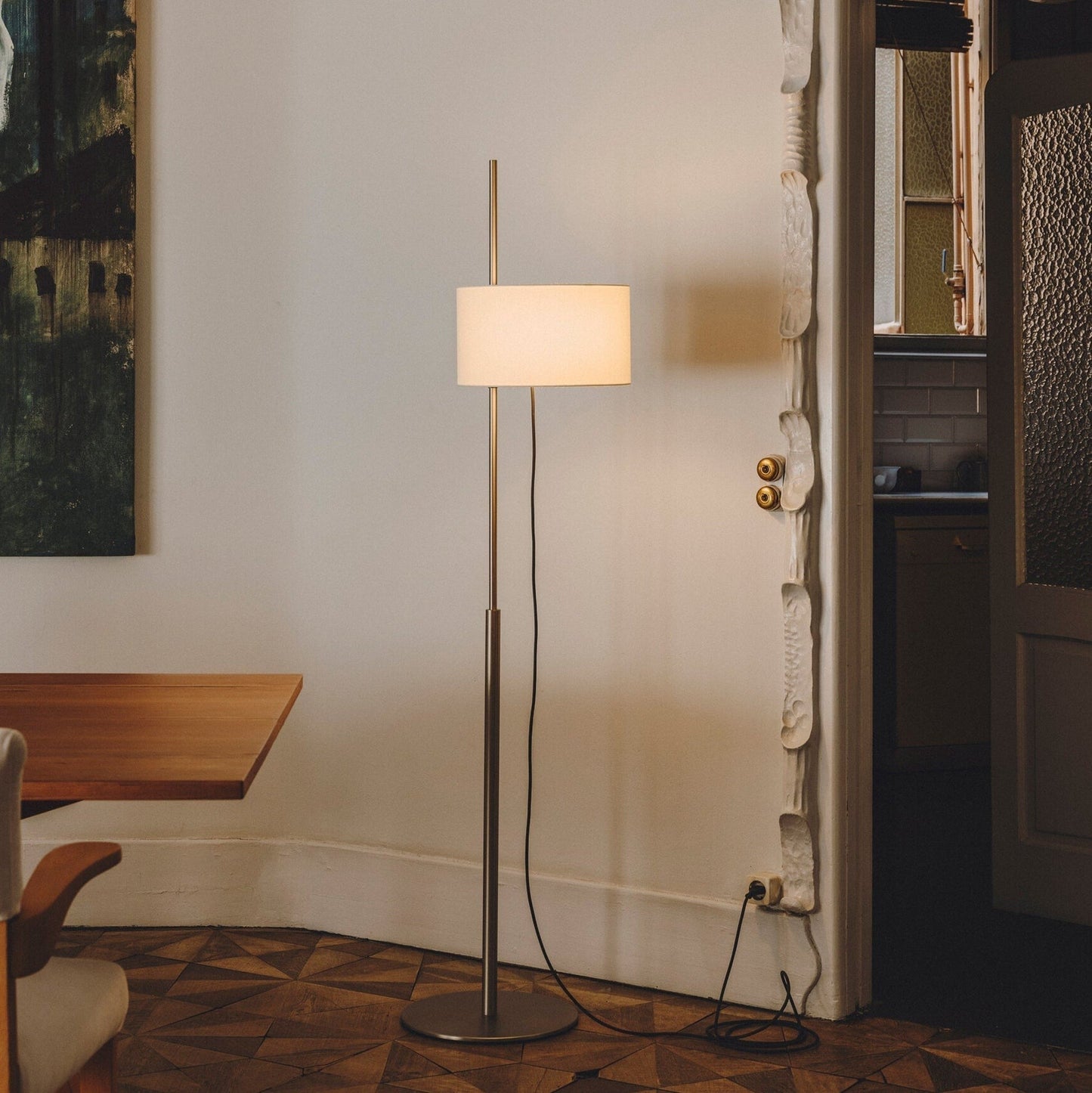 Aurex Arc Fabric Floor Lamp