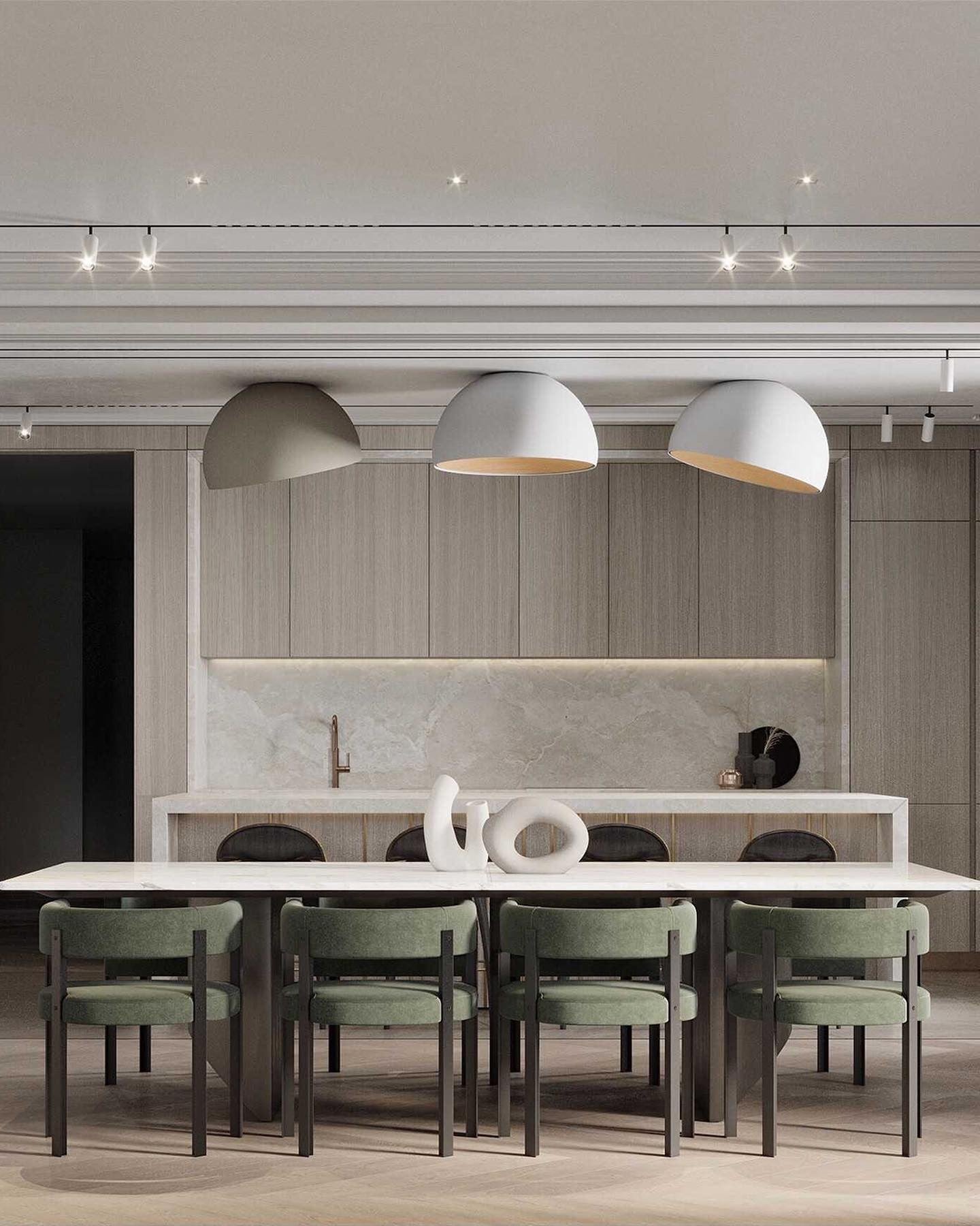 Aurion Duo Flush Ceiling Light