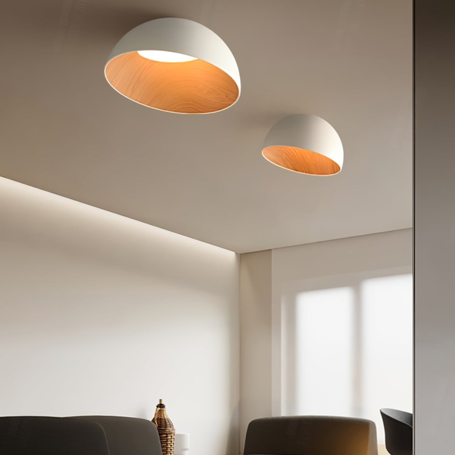 Aurion Duo Flush Ceiling Light