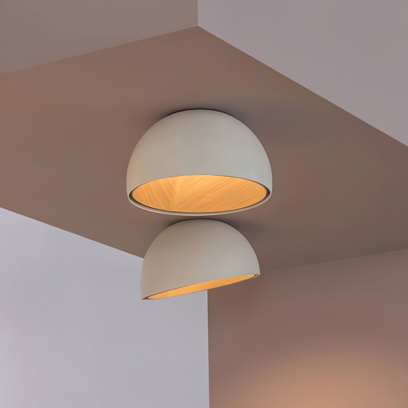 Aurion Duo Flush Ceiling Light