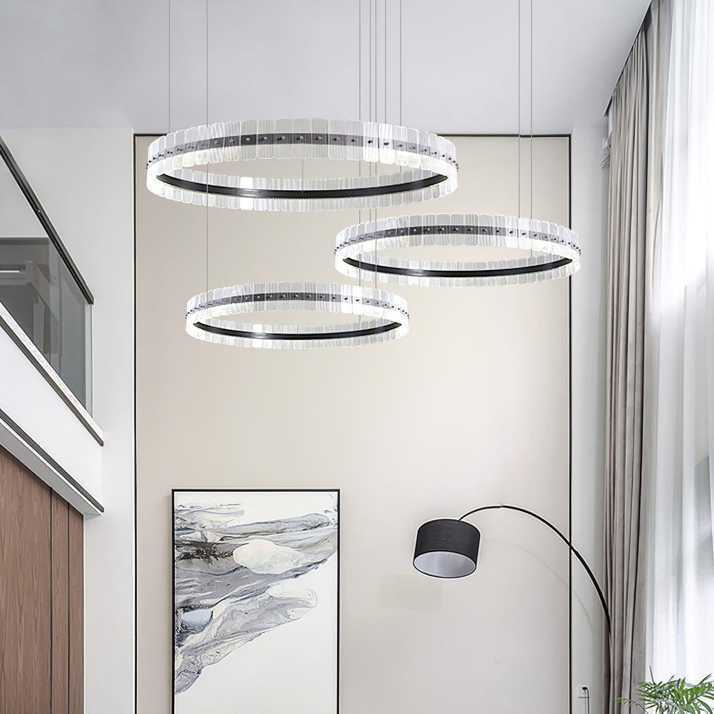 Aurora Prism LED Ceiling Chandelier