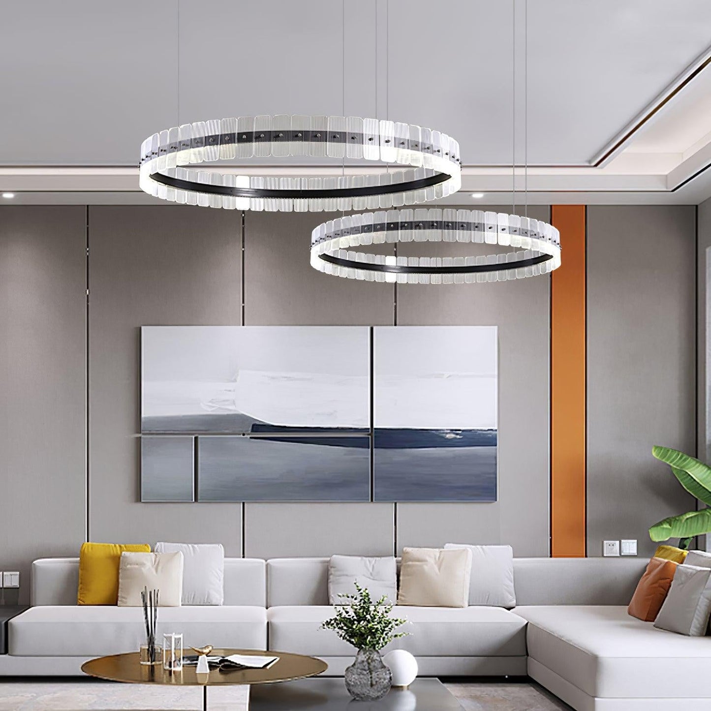 Aurora Prism LED Ceiling Chandelier