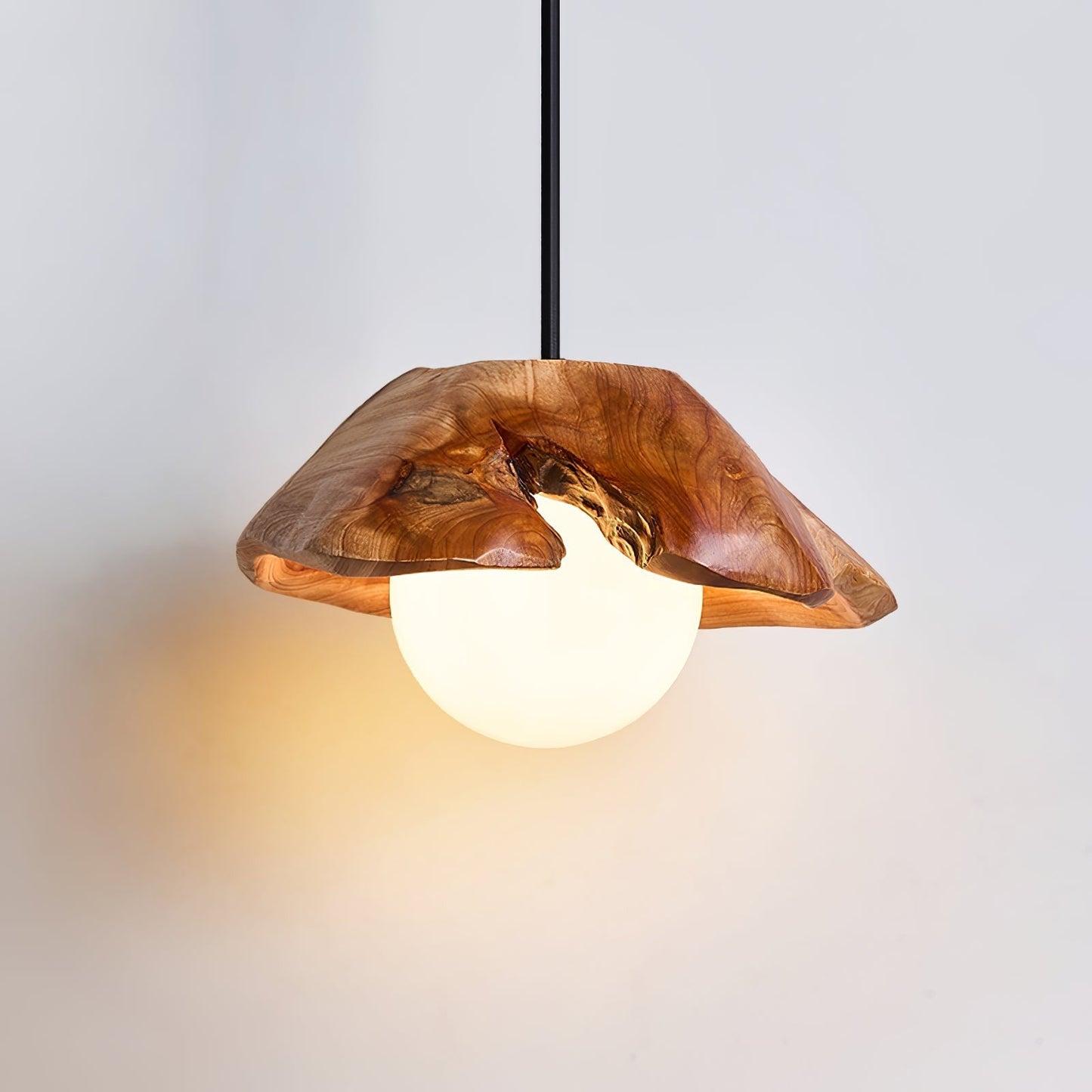 Aurora Wood Halo Pendant Lamp