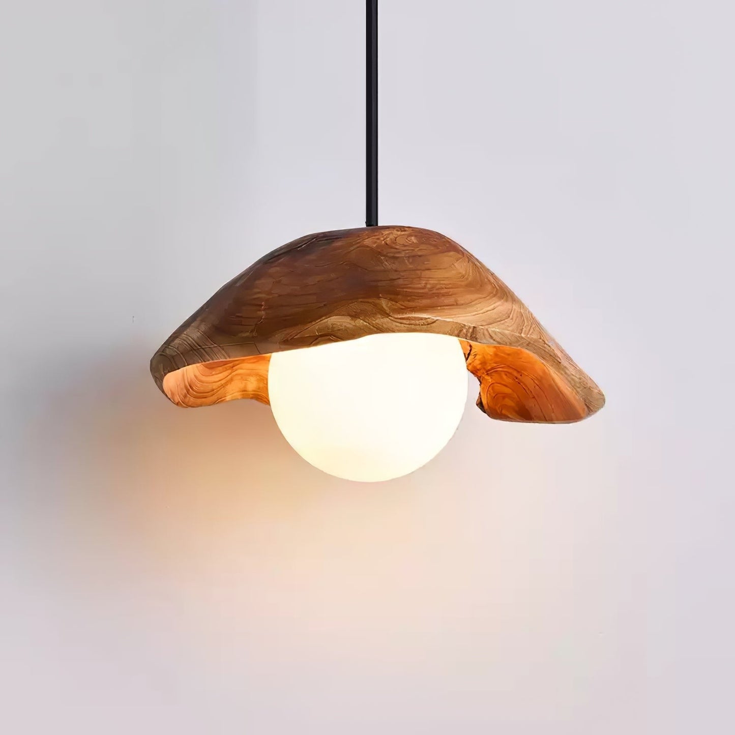 Aurora Wood Halo Pendant Lamp
