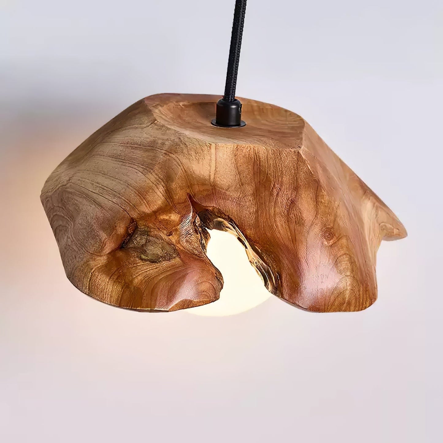 Aurora Wood Halo Pendant Lamp