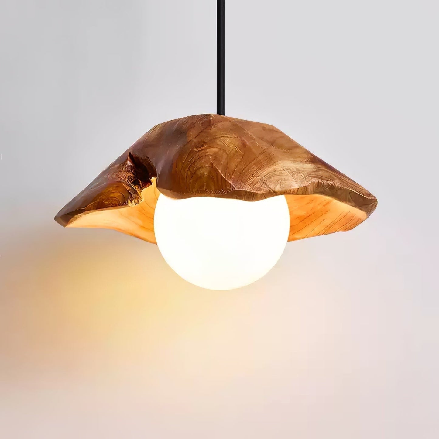 Aurora Wood Halo Pendant Lamp