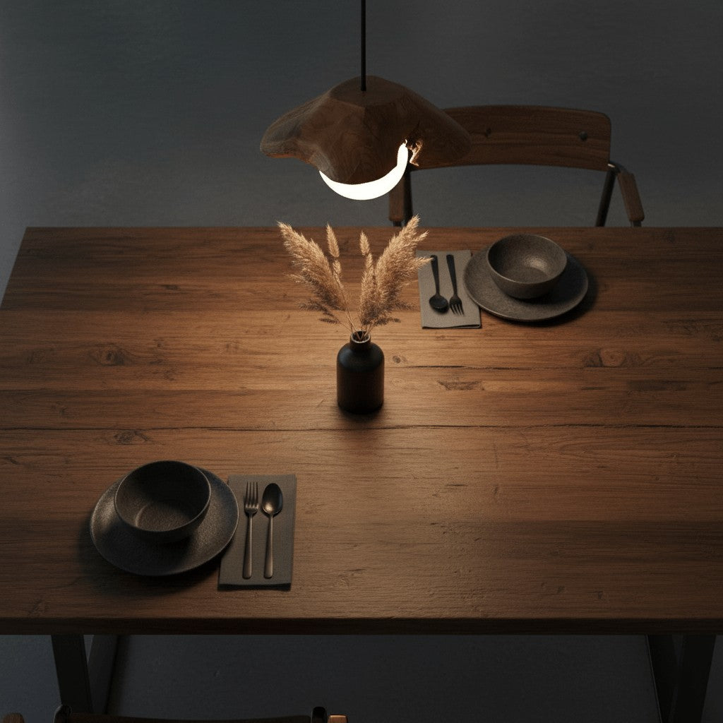 Aurora Wood Halo Pendant Lamp