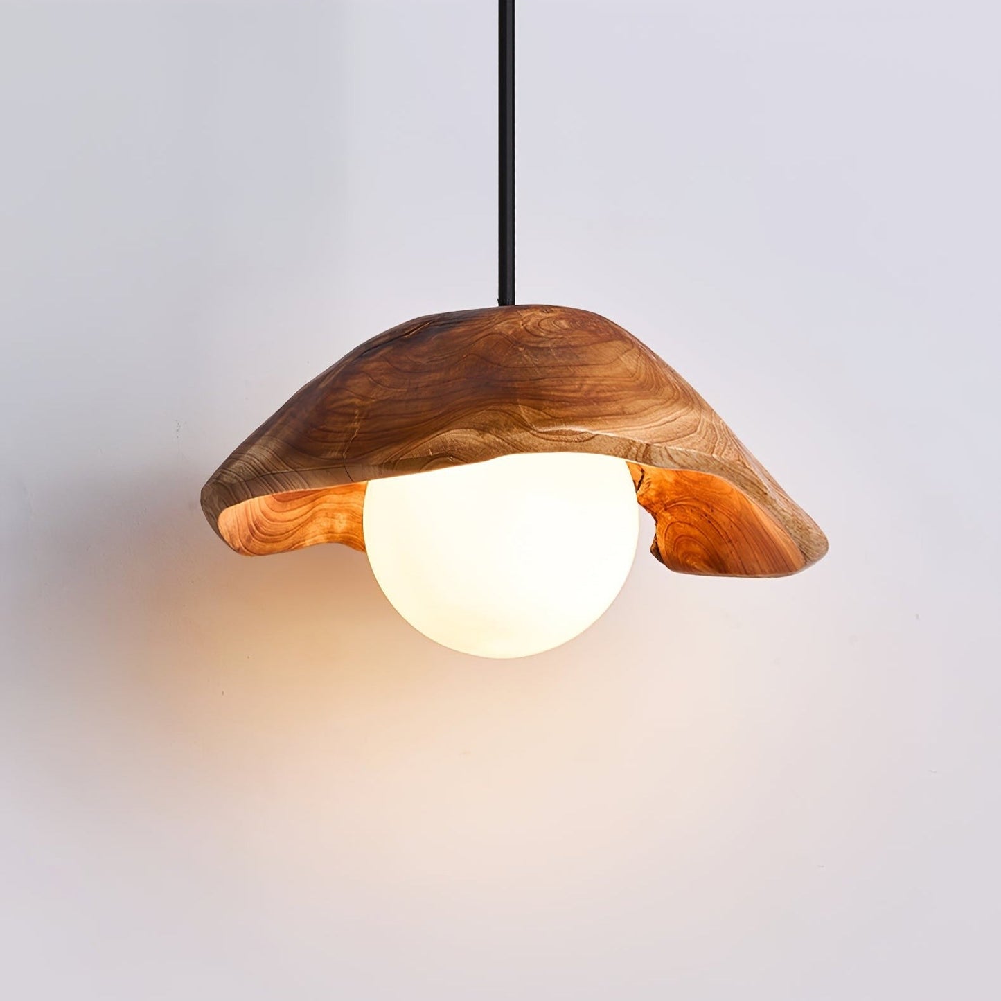 Aurora Wood Halo Pendant Lamp