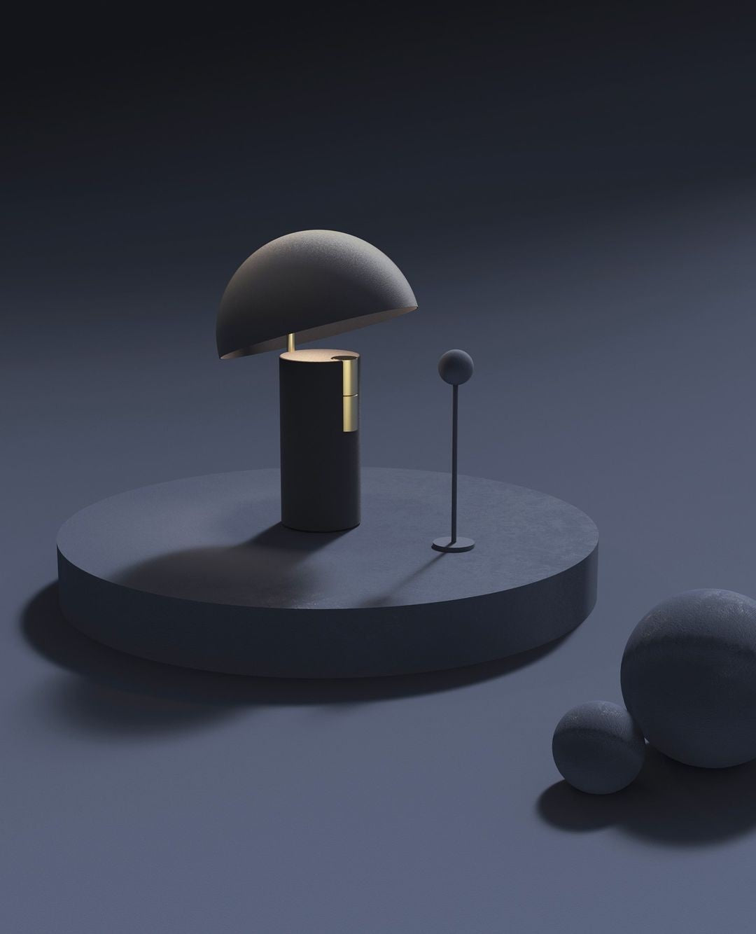 Axis Cylinder Modern Table Lamp