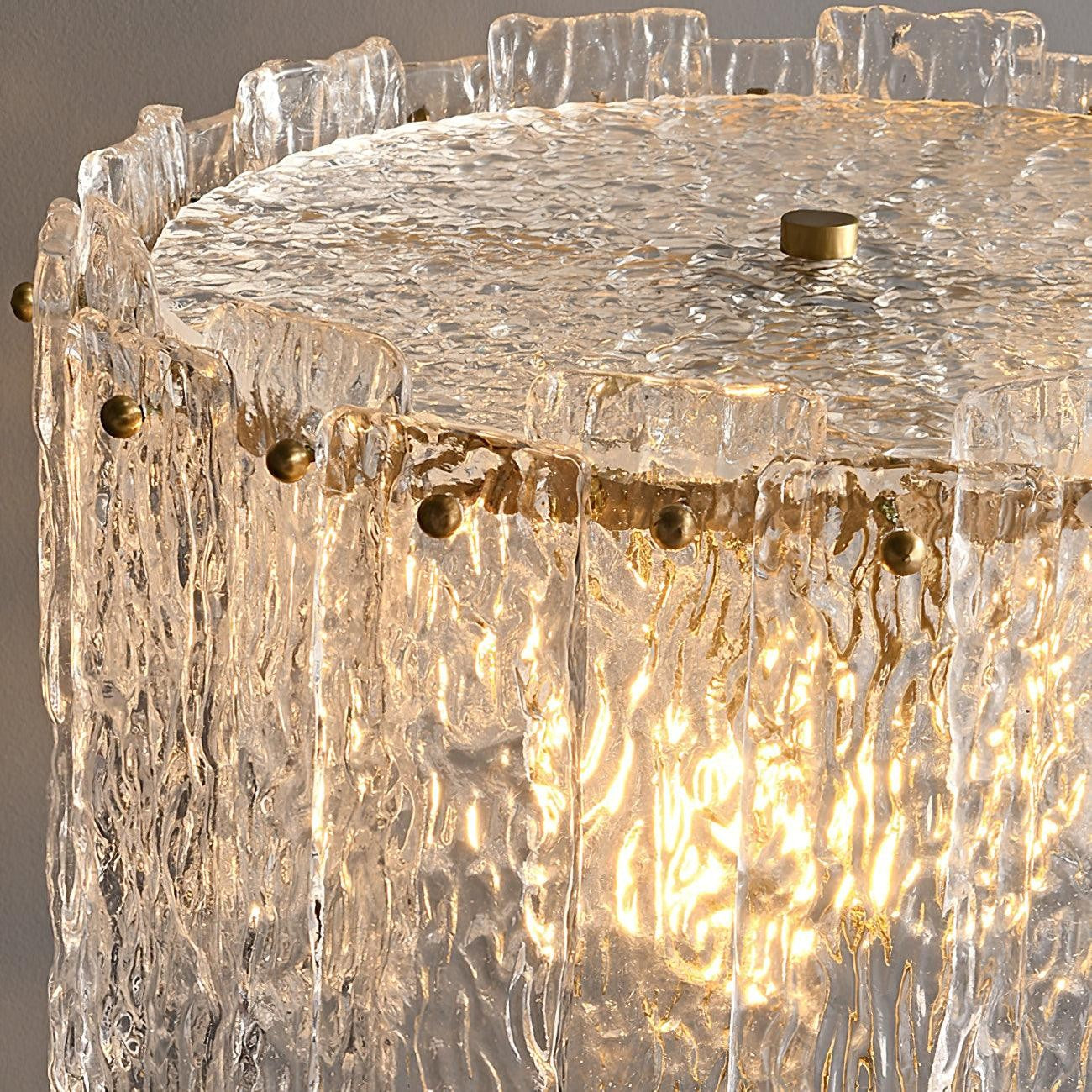 Celestia Glass Brass Table Lamp