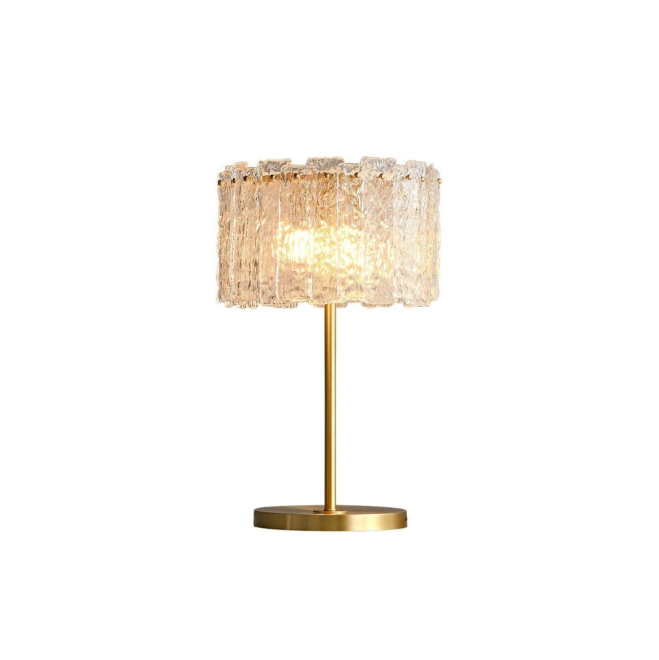 Celestia Glass Brass Table Lamp
