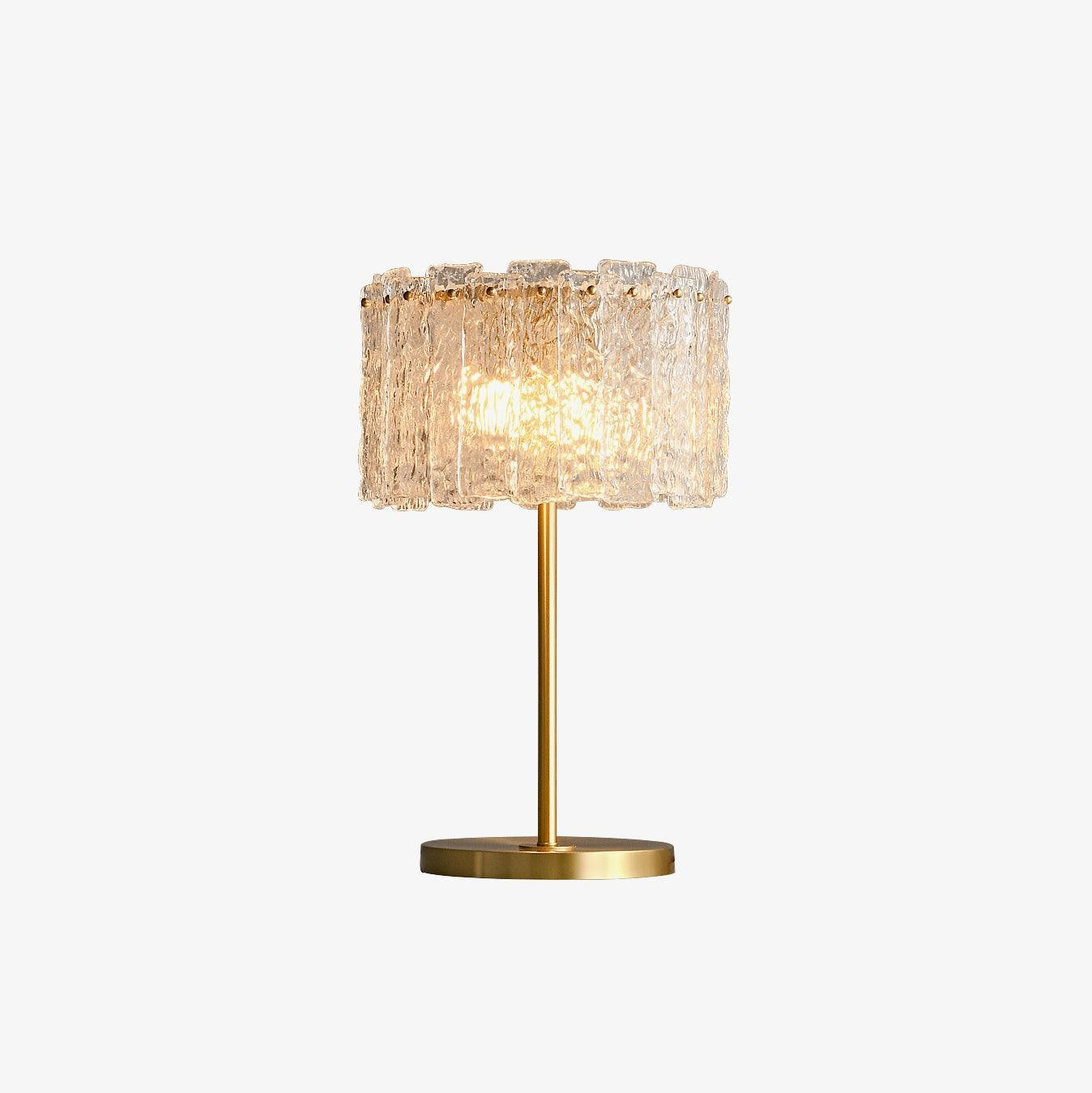 Celestia Glass Brass Table Lamp