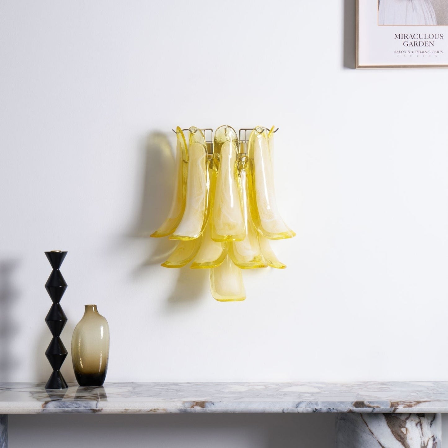 Murano Petal Glass Wall Sconce