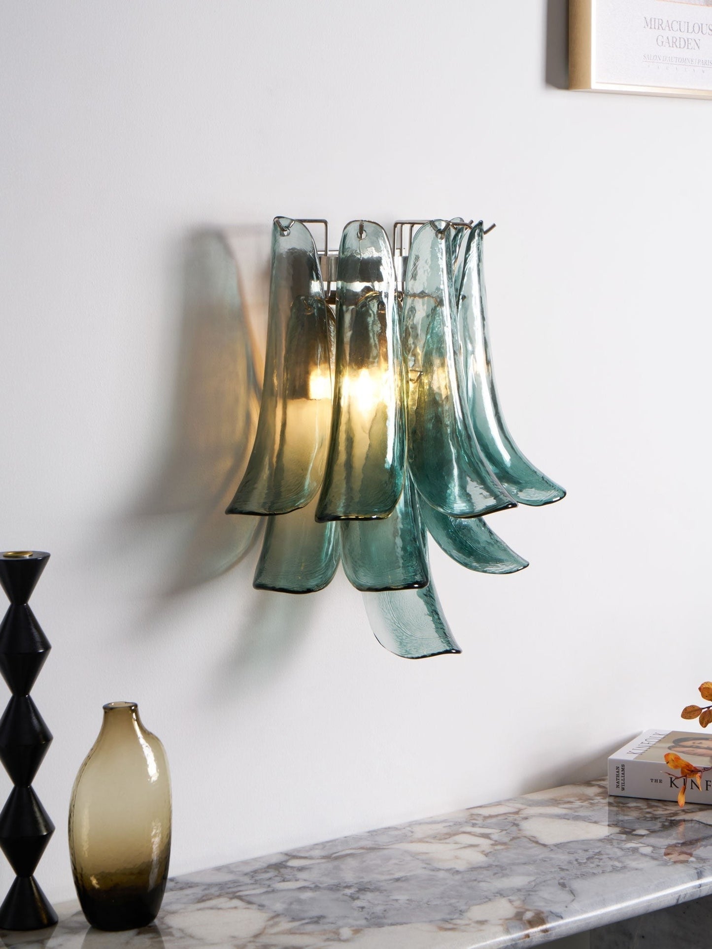Murano Petal Glass Wall Sconce