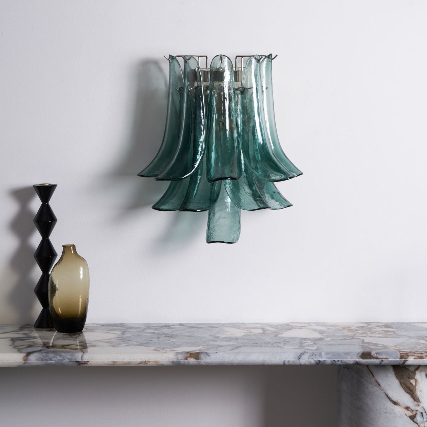Murano Petal Glass Wall Sconce