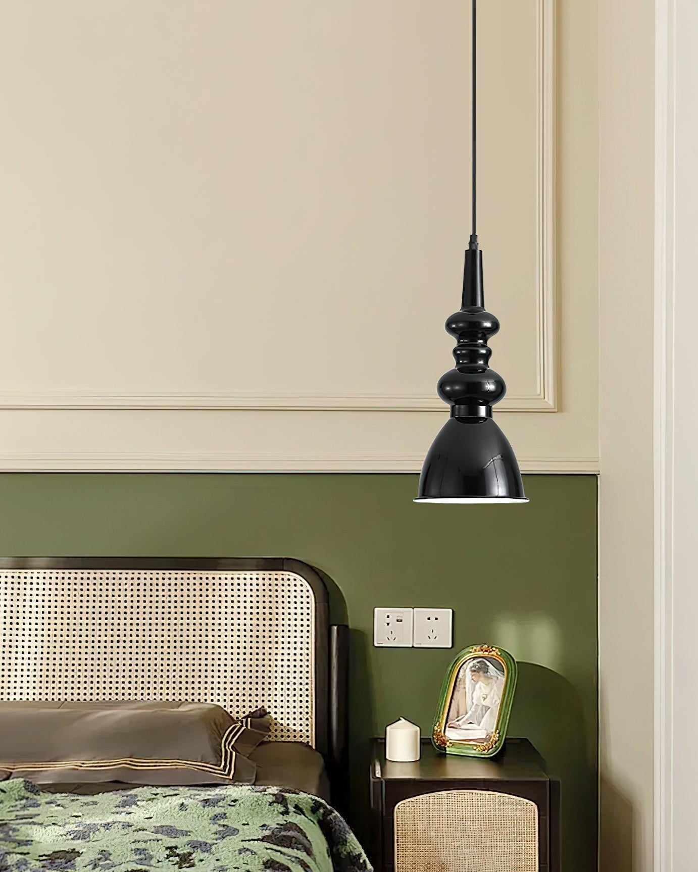 Obsidian Wave Pendant Light