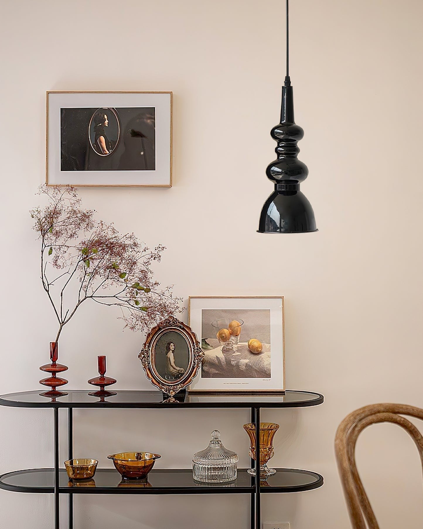Obsidian Wave Pendant Light