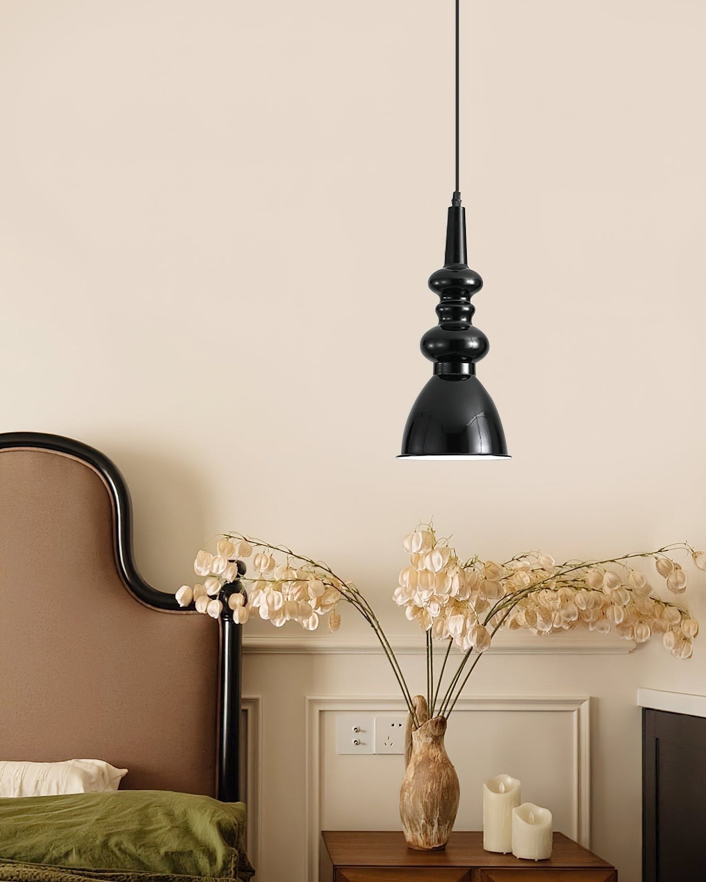 Obsidian Wave Pendant Light