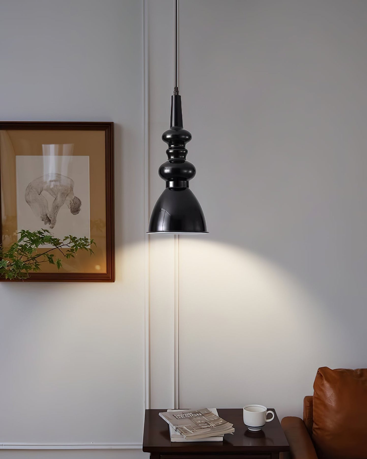 Obsidian Wave Pendant Light