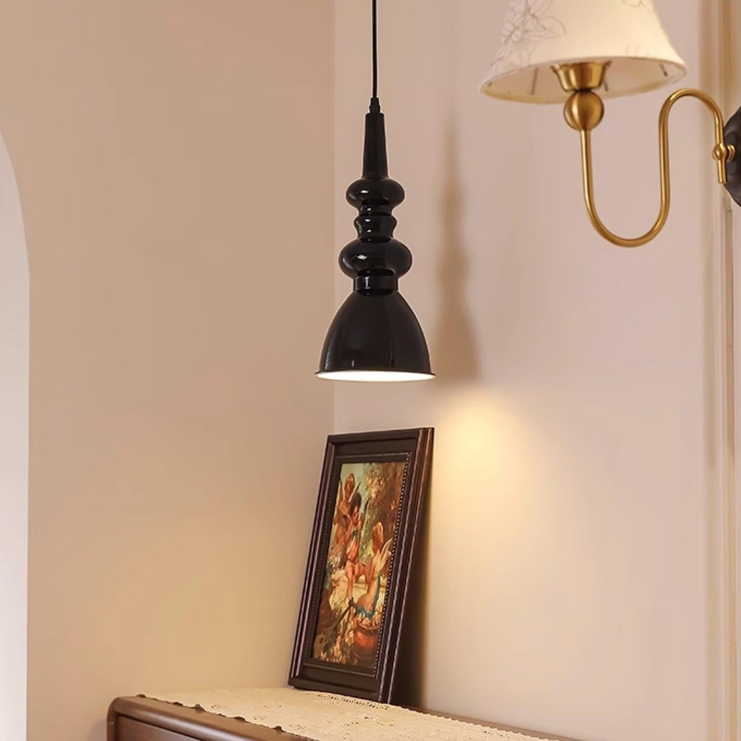Obsidian Wave Pendant Light