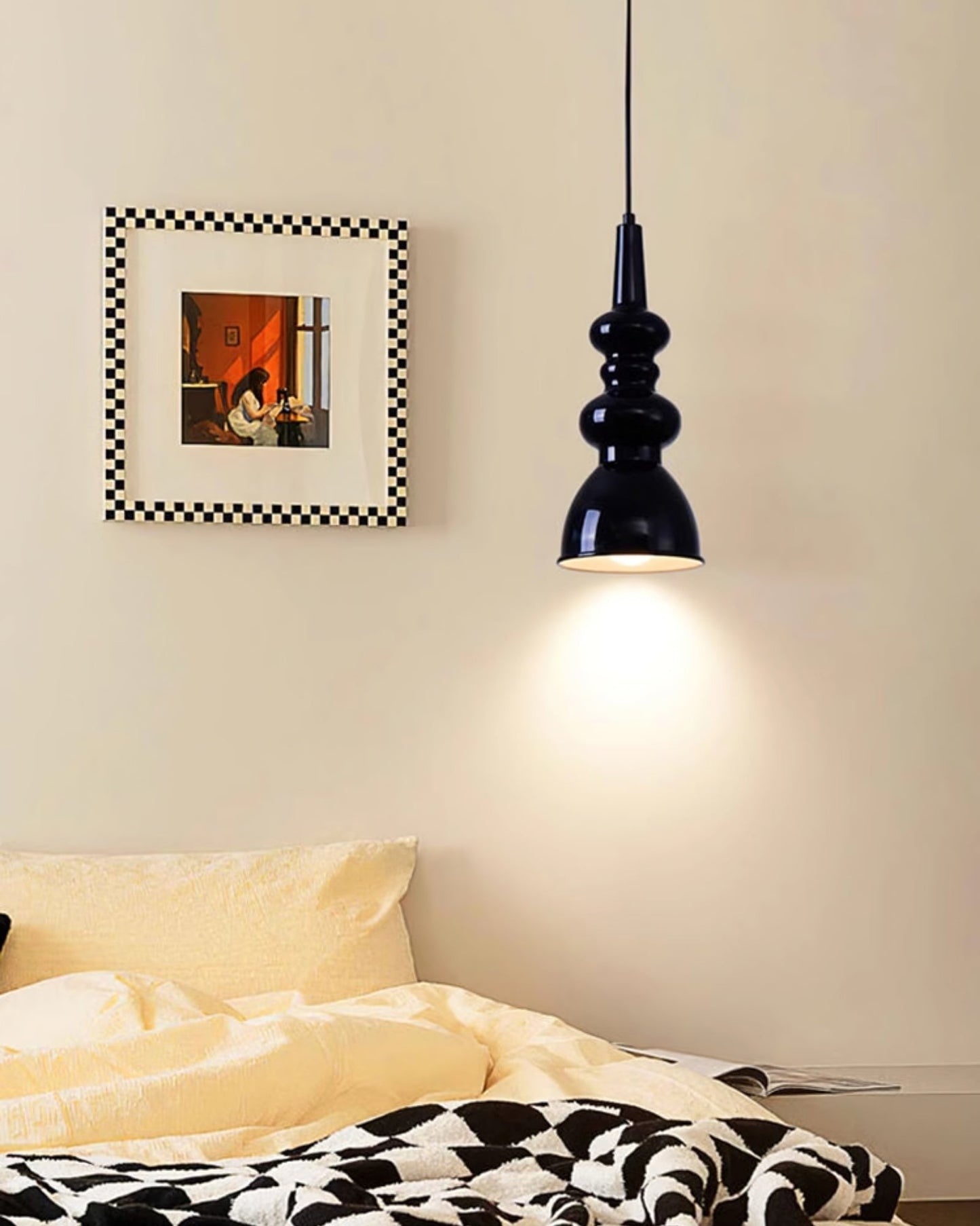 Obsidian Wave Pendant Light
