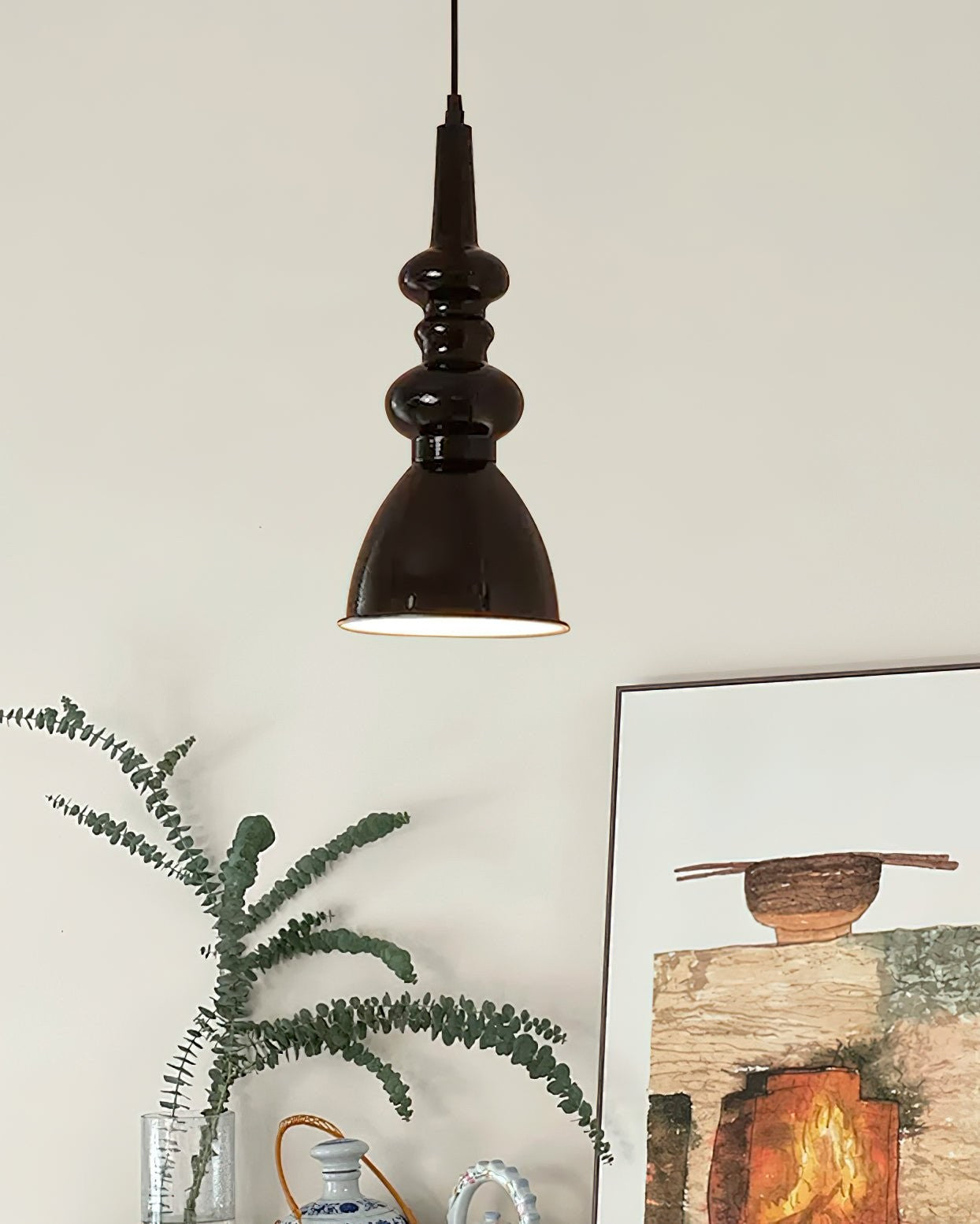 Obsidian Wave Pendant Light
