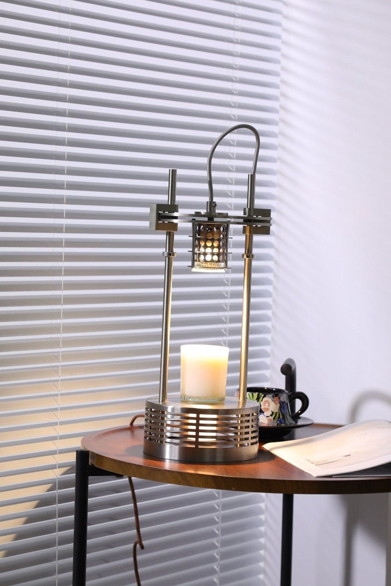 Scentra Steel Wax Melt Table Lamp