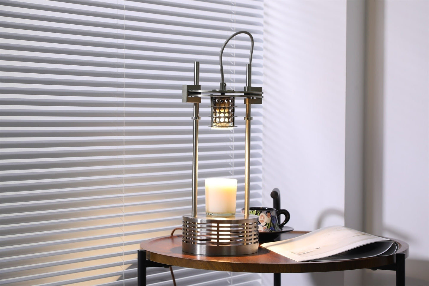 Scentra Steel Wax Melt Table Lamp