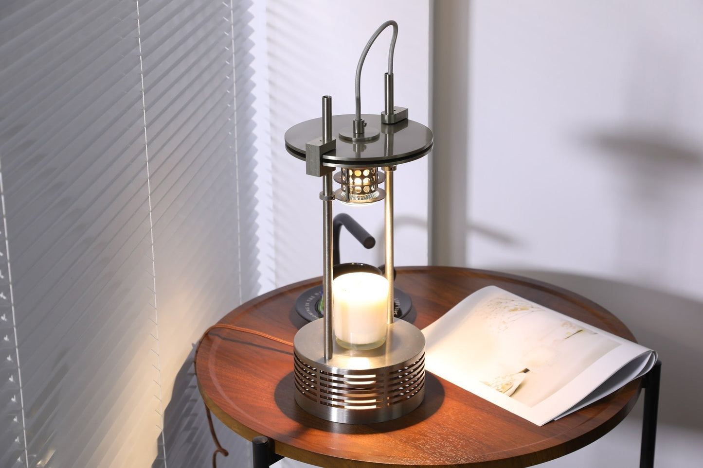 Scentra Steel Wax Melt Table Lamp