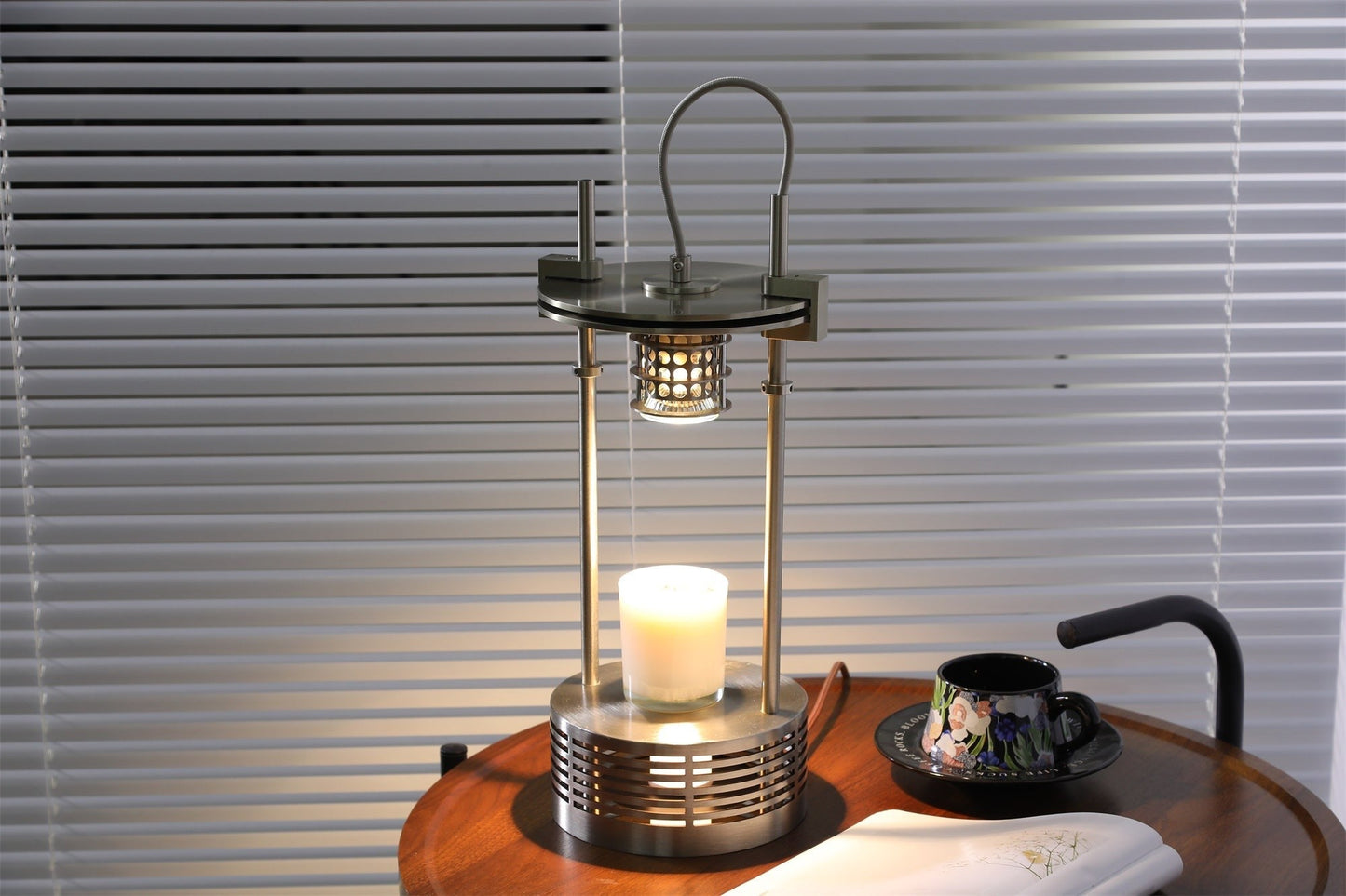 Scentra Steel Wax Melt Table Lamp