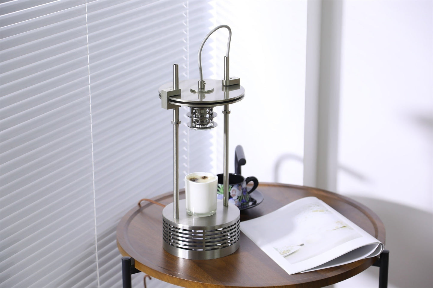Scentra Steel Wax Melt Table Lamp