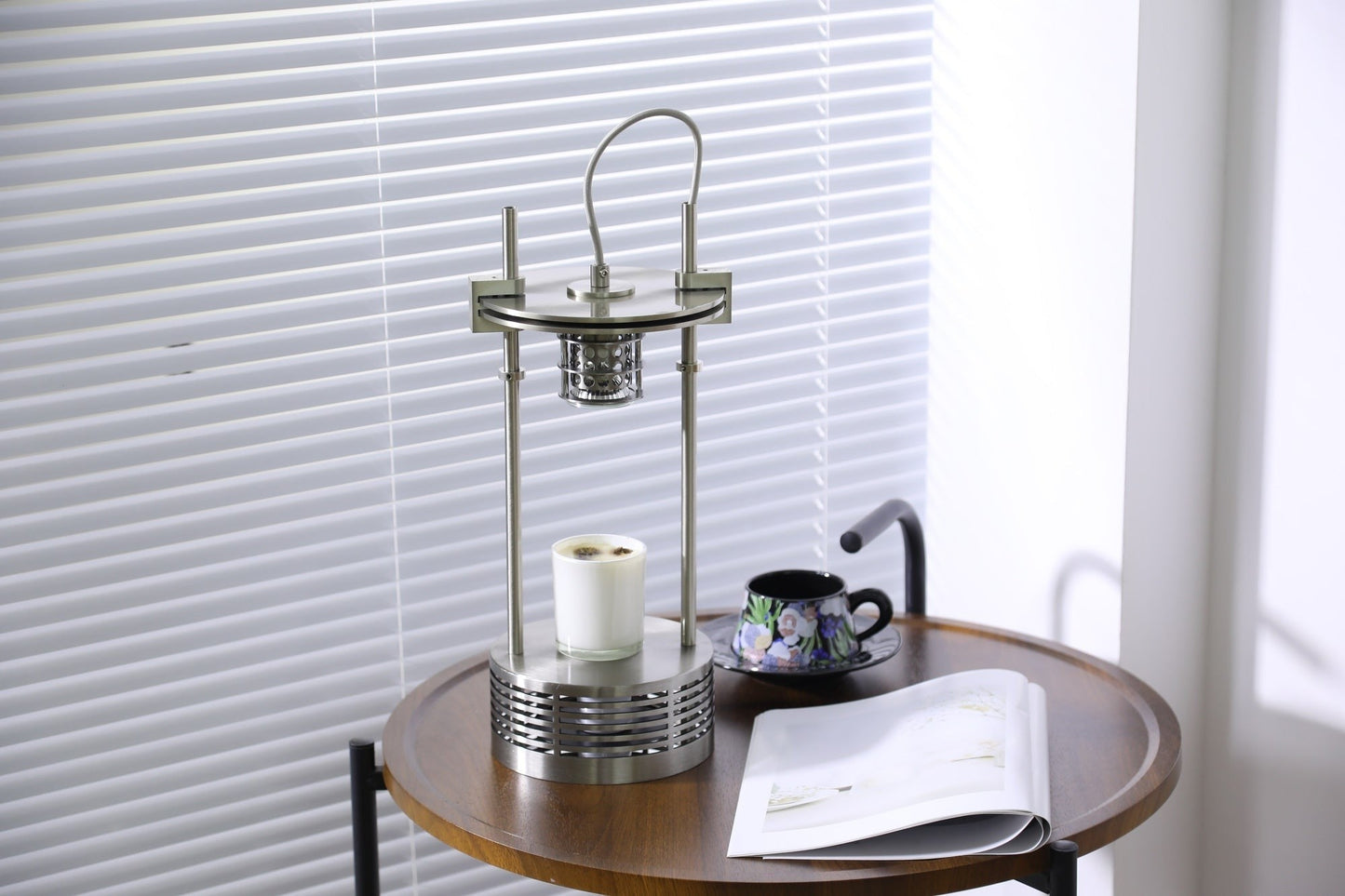 Scentra Steel Wax Melt Table Lamp