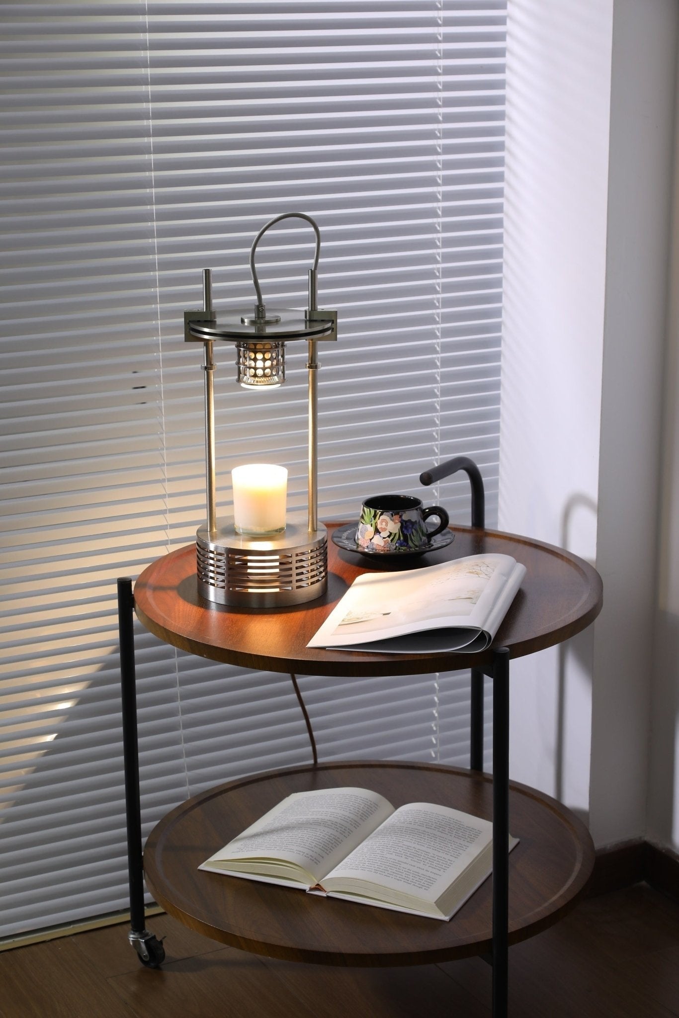 Scentra Steel Wax Melt Table Lamp
