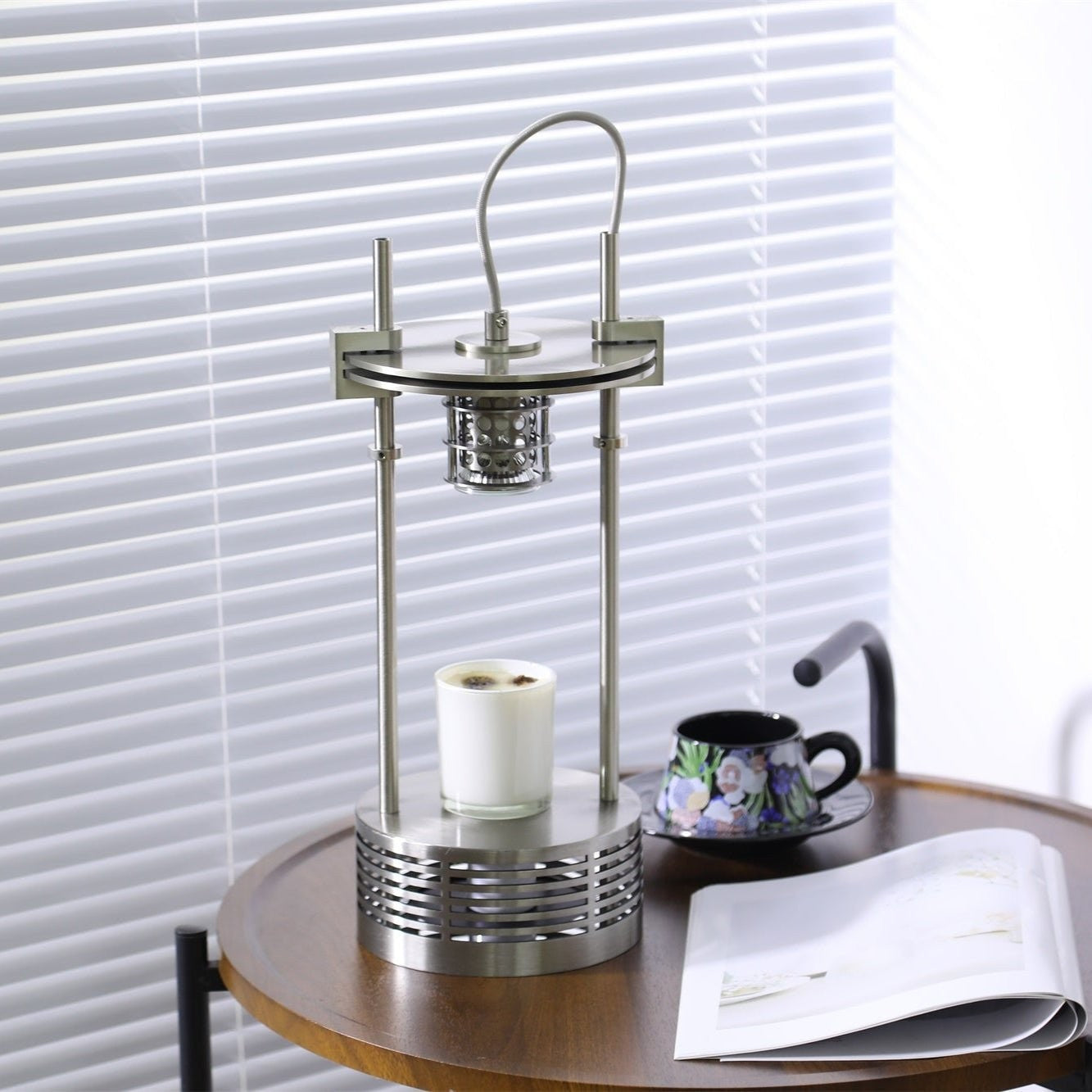 Scentra Steel Wax Melt Table Lamp