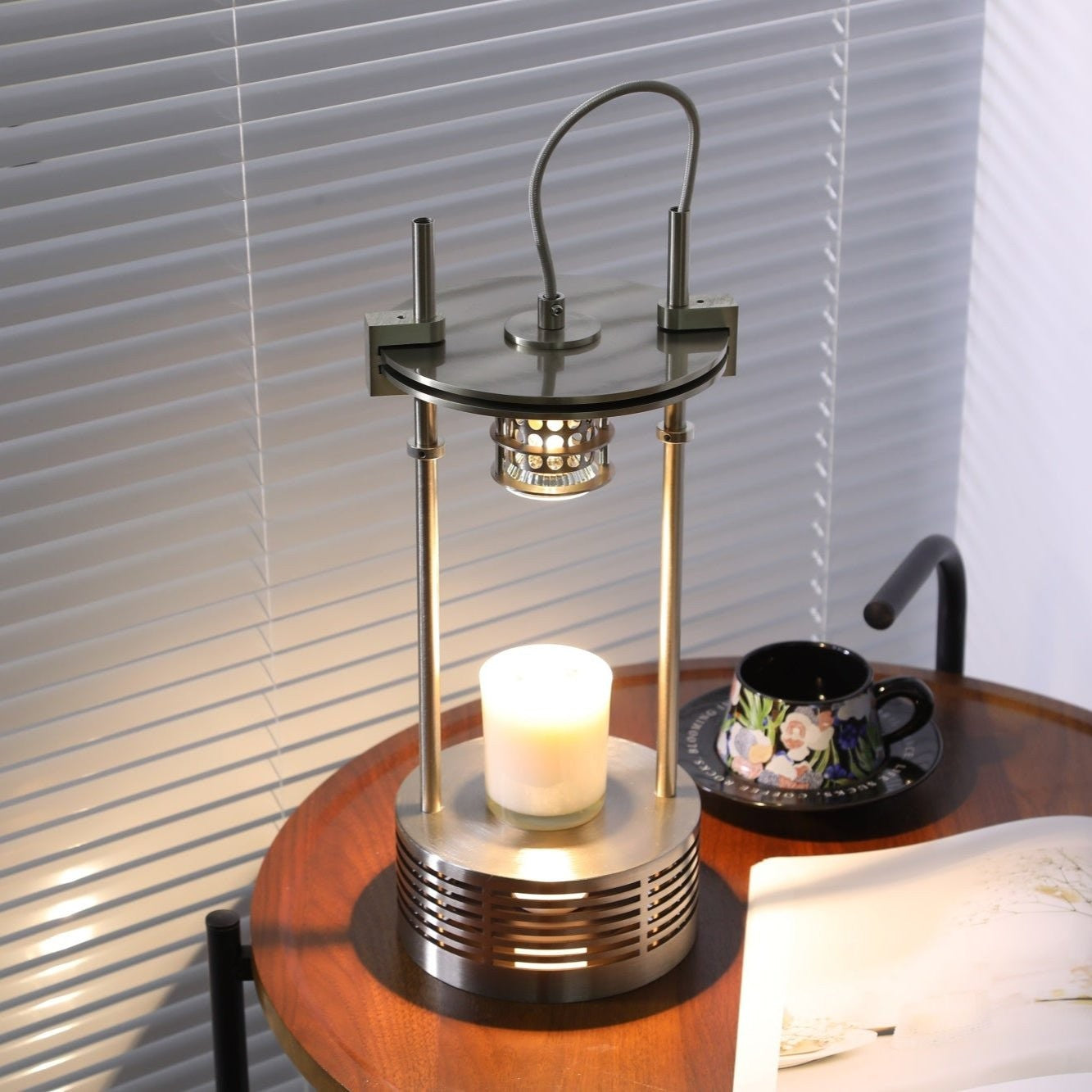 Scentra Steel Wax Melt Table Lamp