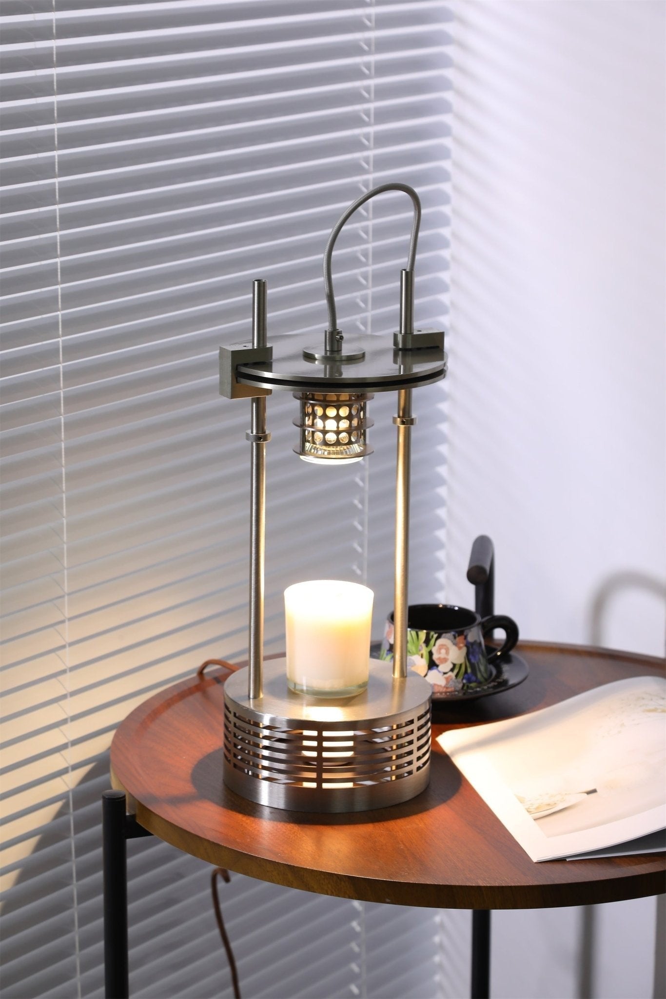 Scentra Steel Wax Melt Table Lamp