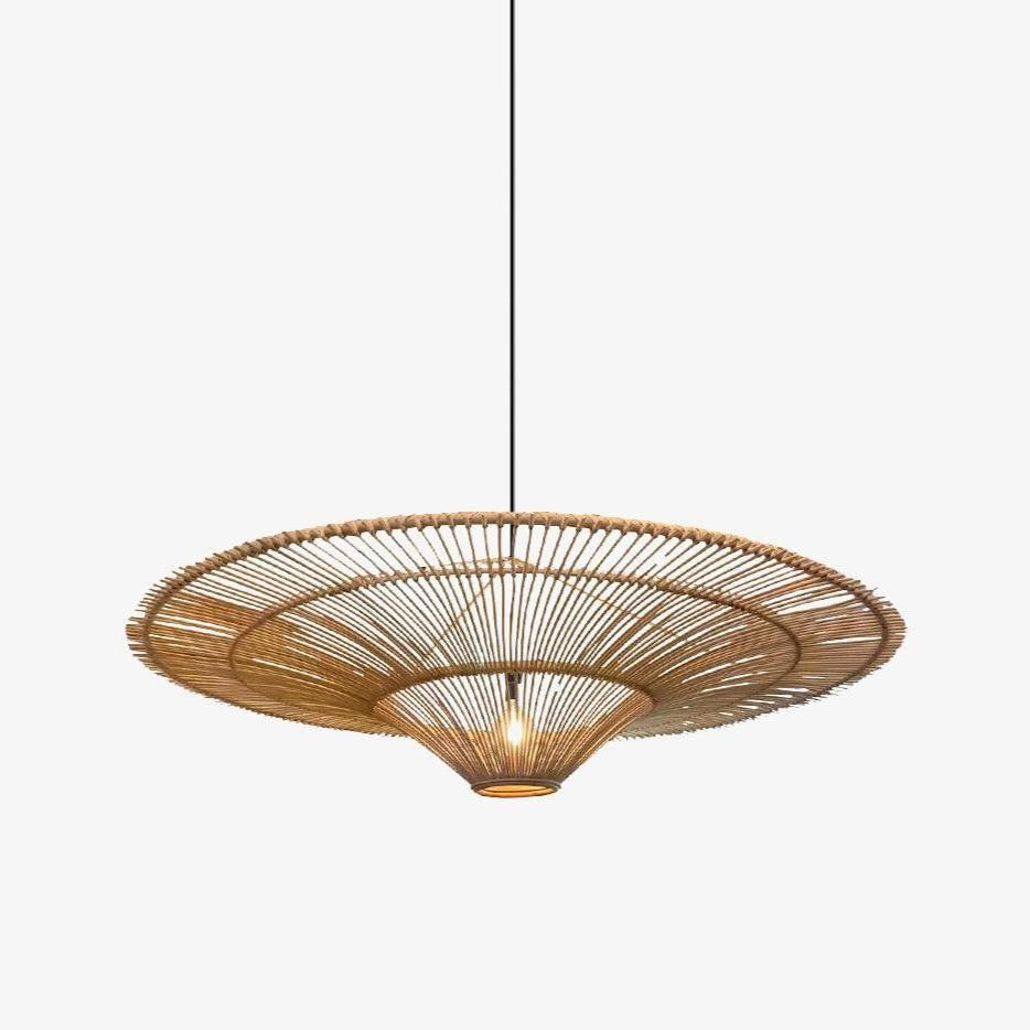 Solara Rattan Halo Chandelier