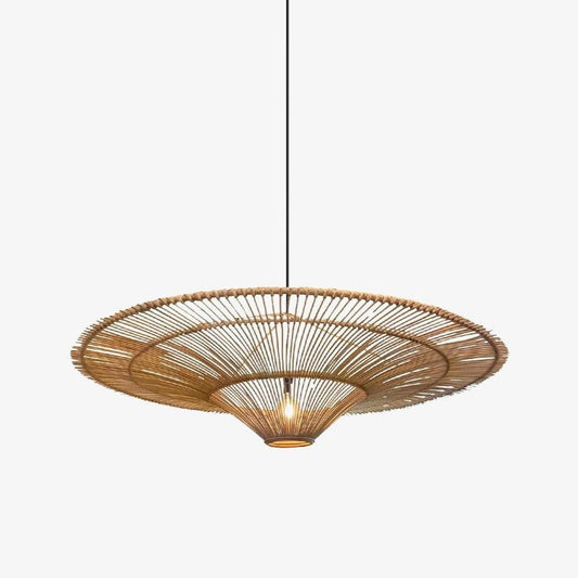 Solara Rattan Halo Chandelier