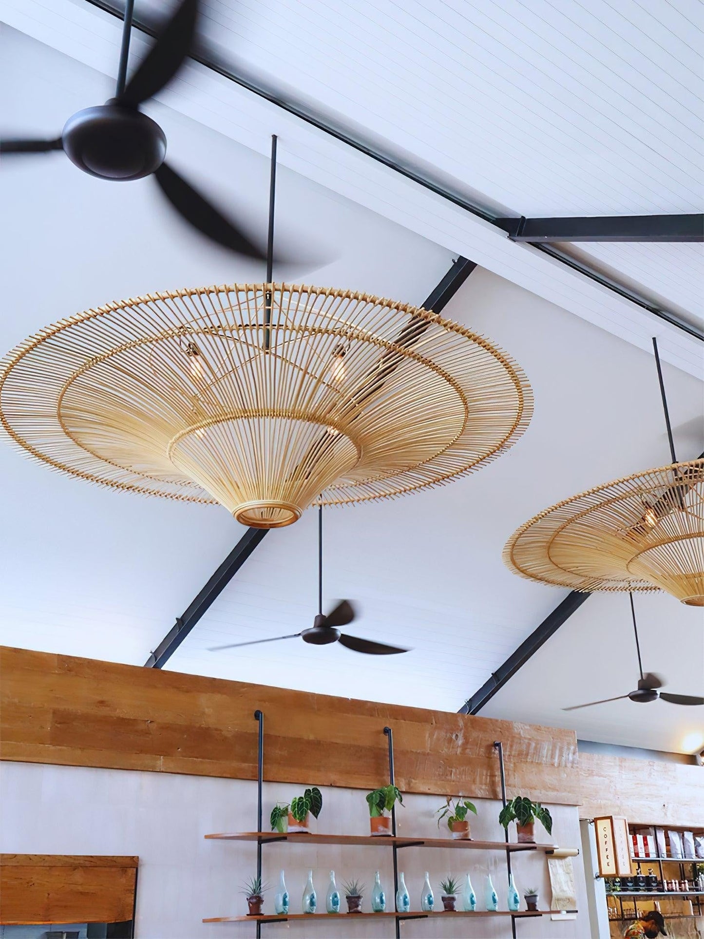 Solara Rattan Halo Chandelier