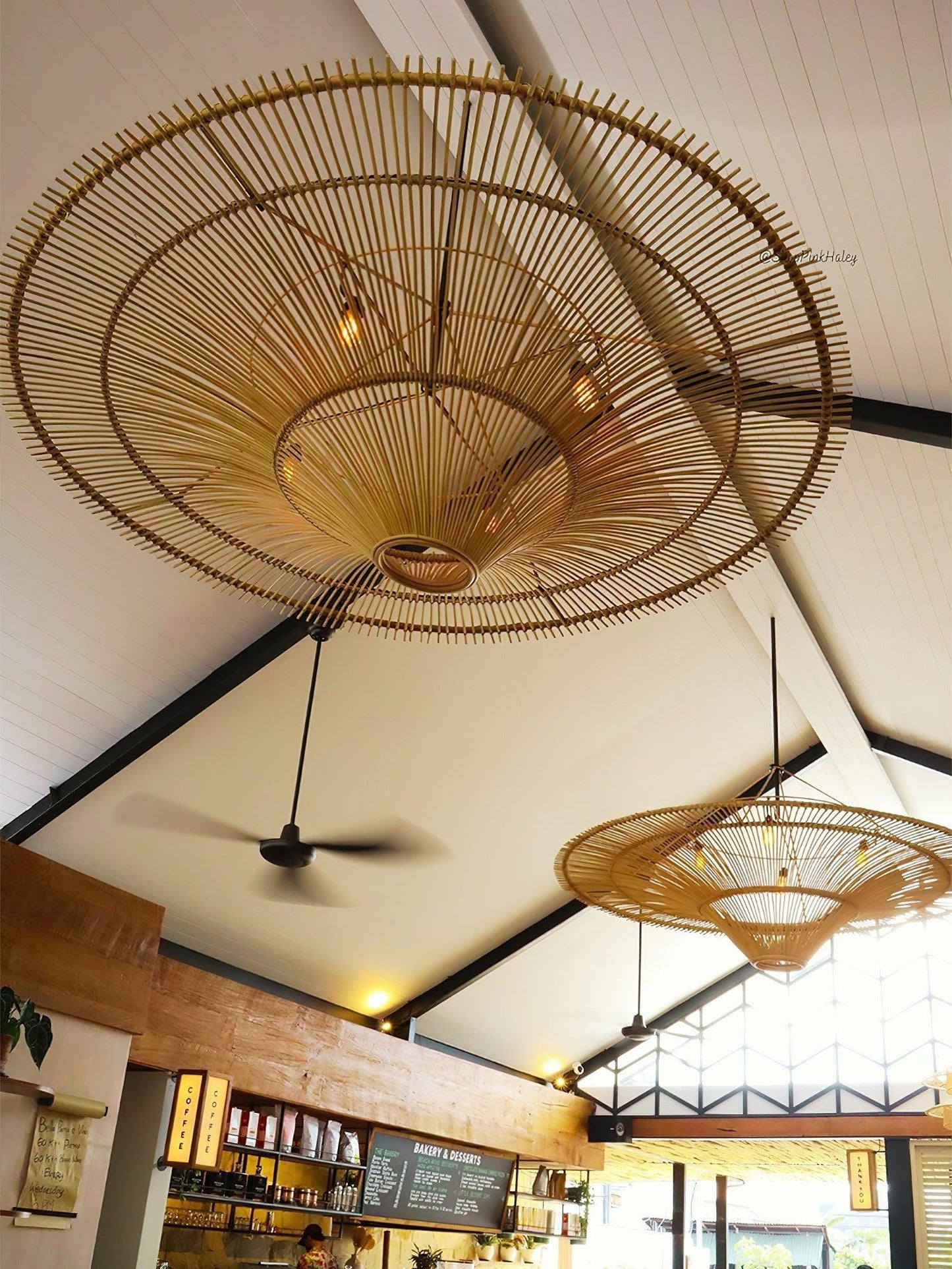 Solara Rattan Halo Chandelier
