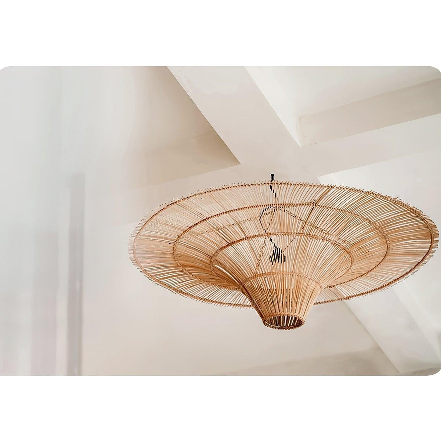 Solara Rattan Halo Chandelier