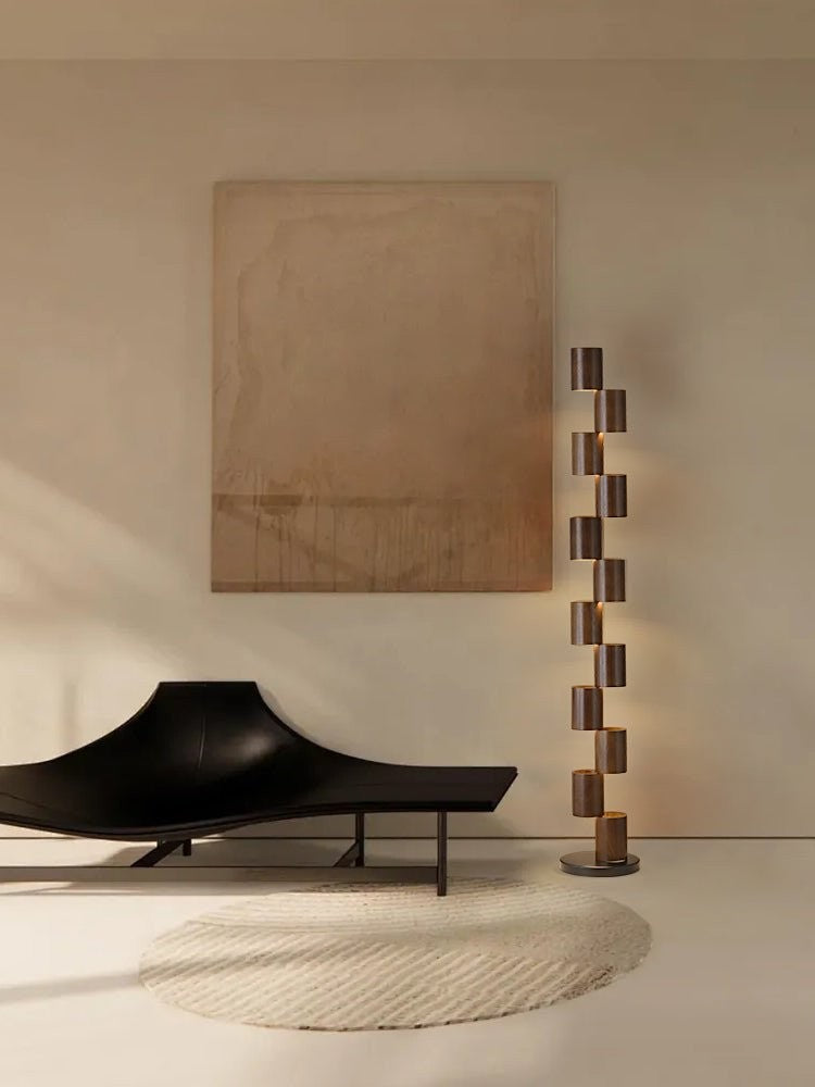Timber Column LED Floor Lamp