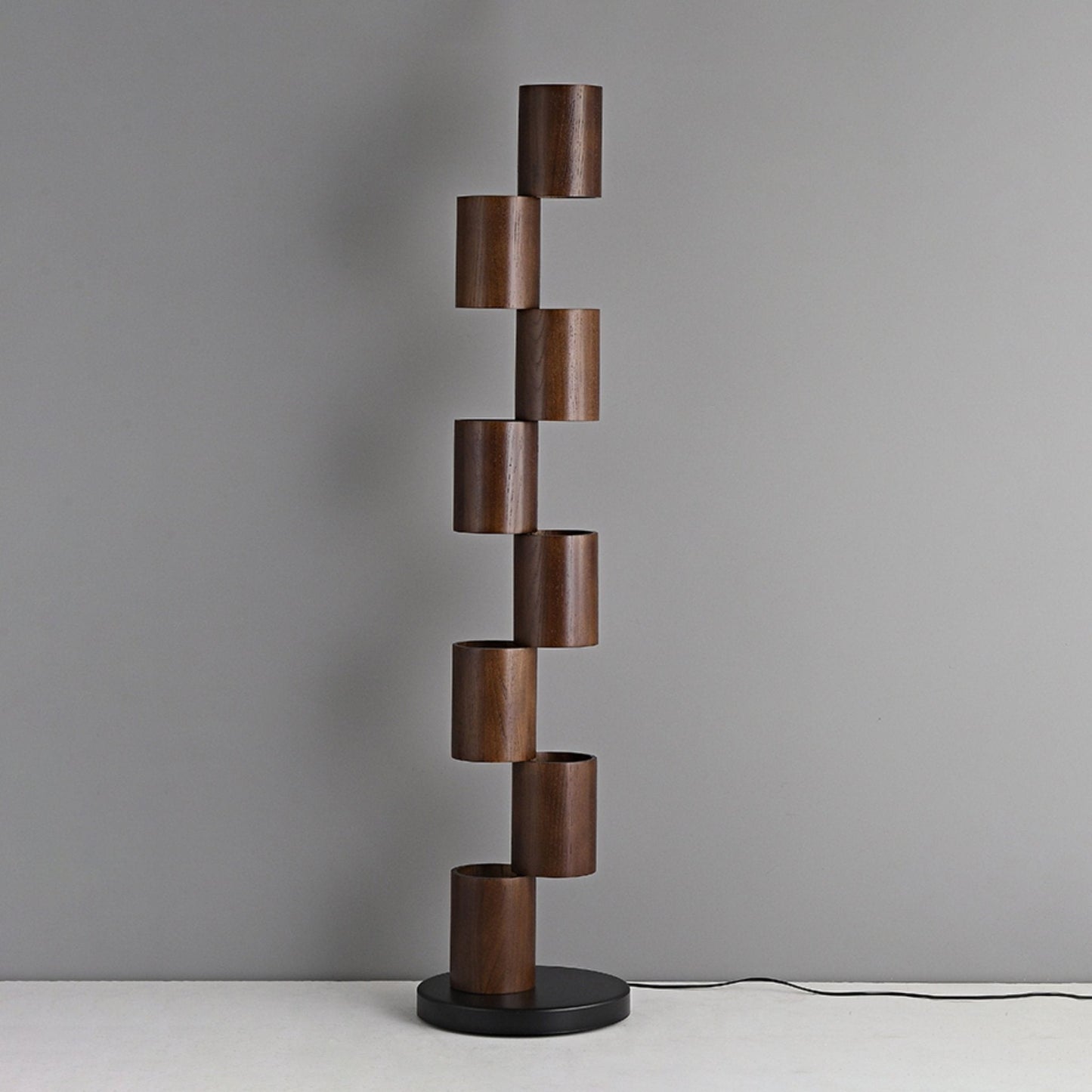 Timber Column LED Floor Lamp