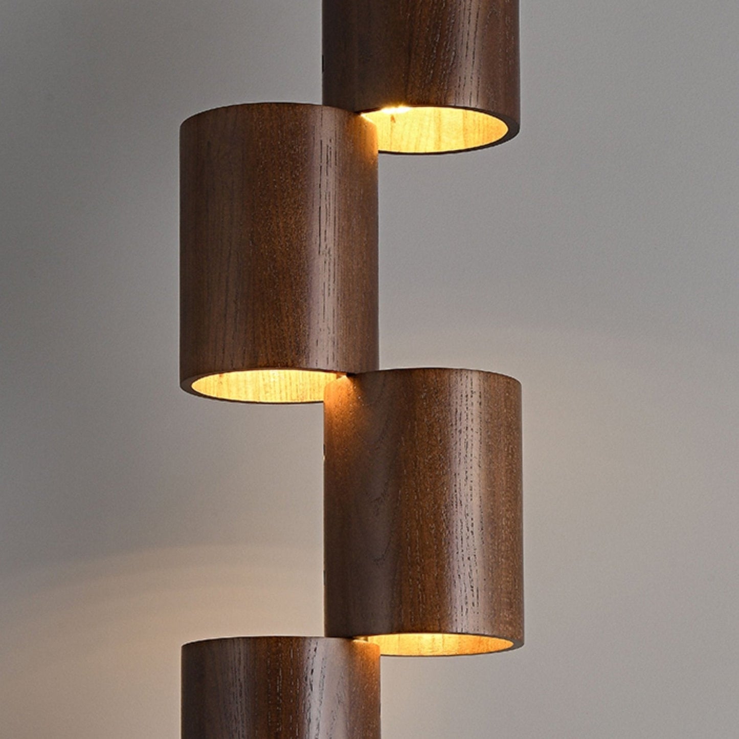 Timber Column LED Floor Lamp